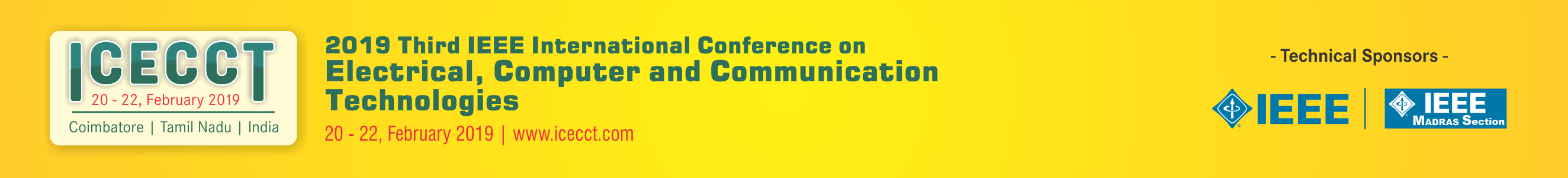 2019 Third IEEE International Conference on Electrical, Computer and Communication Technologies ICECCT 2019